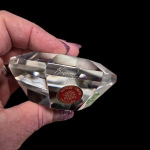 Kosta Boda Clear Crystal Diamond Paperweight - Clear